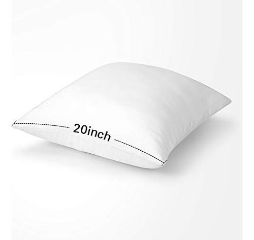 Juego De 2 Rellenos De Almohada Cuadrados 50 X 50 Cm