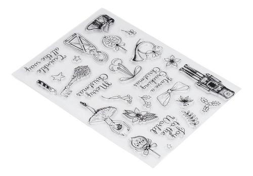 Sellos Navideños, 3 Unidades, Con Estampado Temático Transpa