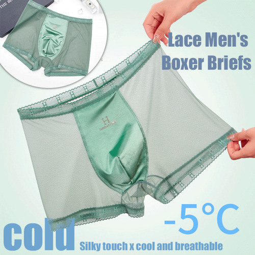 Bragas Tipo Bóxer De Malla Para Mujer, A La Moda, De Encaje,