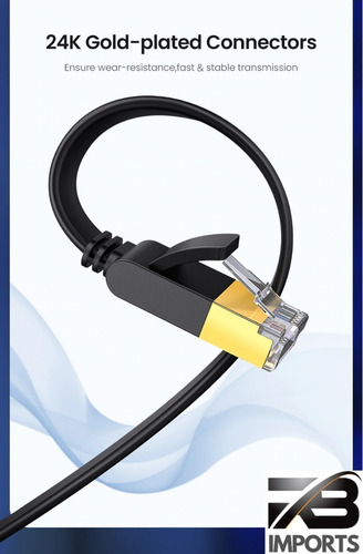 Patch Cord Ugreen Cat7 Giga 0,50m Flat Stp