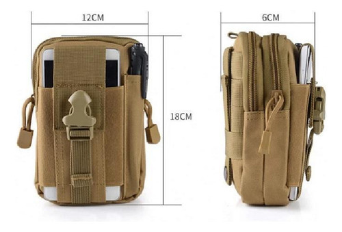 Funda impermeable tipo billetera para cinturón para teléfono celular