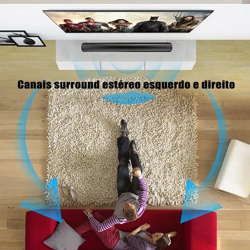 Barra De Sonido Caixa Barra Bluetooth Som Tv Smart Hdmi Subw