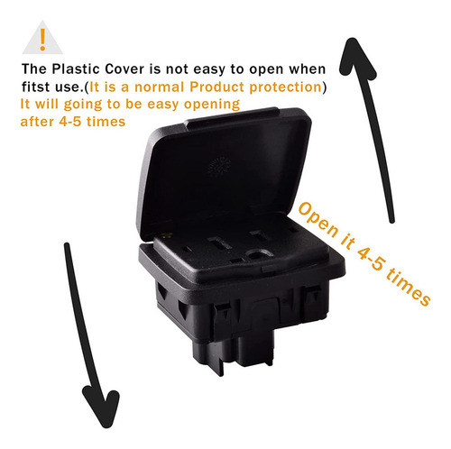 Tomada Traseira De 12 V Para F150 2015-2016 F250/f