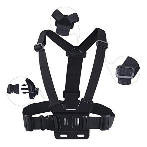Imagem 3 de 10 de Suporte Peitoral Jhook Gopro Hero 7 6 5 4 3 3+ Go Pro Black