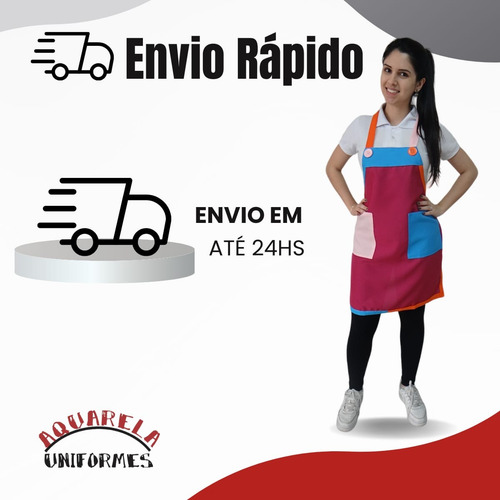 Avental Monitor Recreador - Buffet Infantil, Casa De Festas
