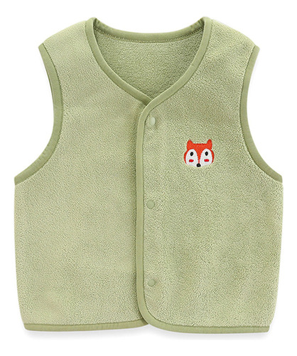 Creativa Camiseta Casual De Felpa De Color Liso For Niños Y