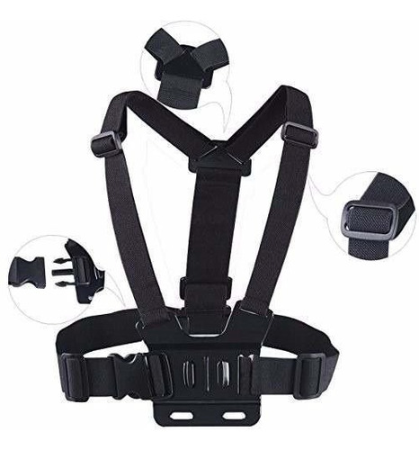 Suporte De Peito Cinta Peitoral C/adaptador J Gopro Sjcam