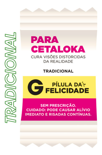 Kit 100 Balas Paracetaloka Pílulas Da Felicidade Divertidas
