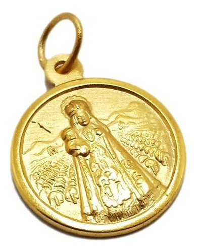 Virgen De La Carrodilla - Plaqué Oro 21k - 16mm 
