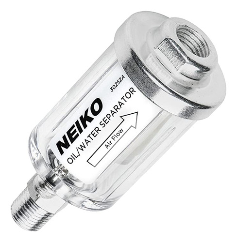 Neiko Separador De Agua Y Aceite En Línea, 1/4&#34; Npt