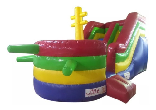 Juego Inflable Chileinflable Tobogán Barco