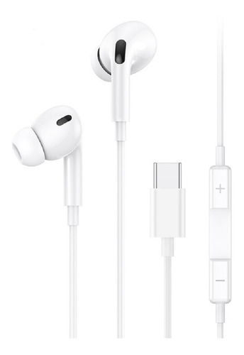 Auriculares Manos Libres Usams Ep-41 Tipo C Us-sj452hs01 Color Blanco