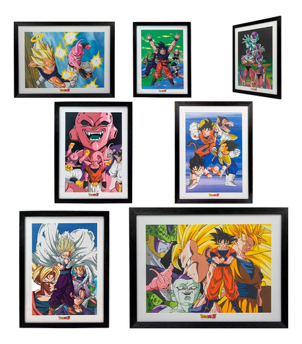 Dragon Ball Z Poster Enmarcado Original Cuadro Anime Manga