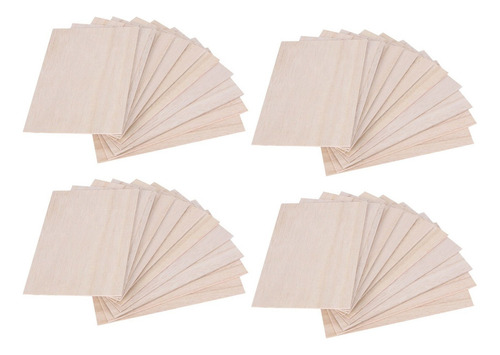 Q Láminas De Madera De Balsa, 40 Unidades, 150 X 100 X 2