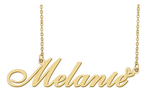 Collar Personalizado Melanie Con Nombre Y Cabello Catinano