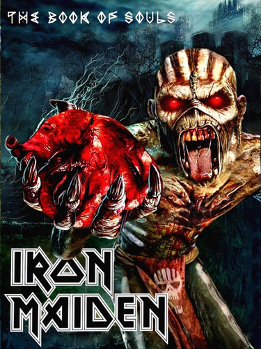 Poster Banda Iron Maiden 30x40cm Book O S Rock Plastificado