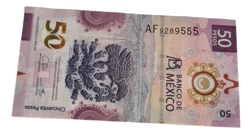 Billete Coleccionable 50 Mxn Ajolote 2021 Af