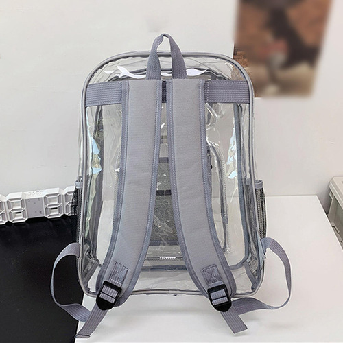 L Mochila Transparente Correa Reforzada De Pvc Resistente Al
