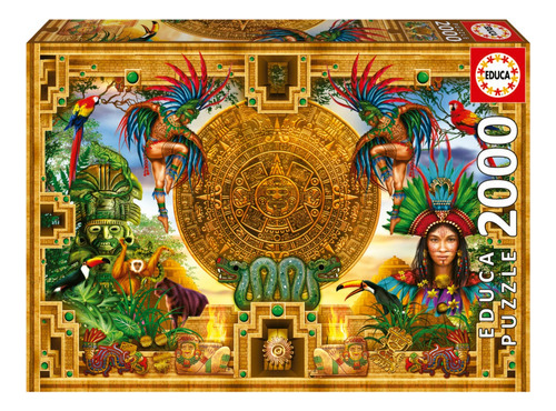 Puzzle Rompecabezas Montaje Azteca Maya X 2000 Piezas Educa