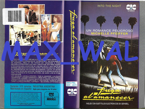 Fuga Al Amanecer Vhs Jeff Goldblum Michelle Pfeiffer Max_wal