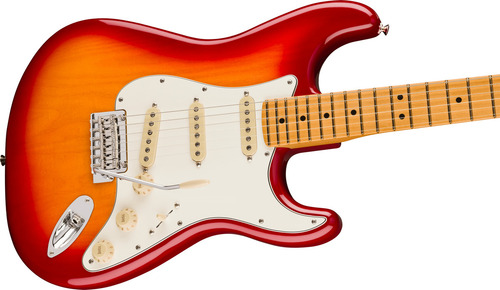 Guitarra elétrica Fender Player Ii Stratocaster Mn Acb, cor laranja, material de escala, ácer, orientação à direita