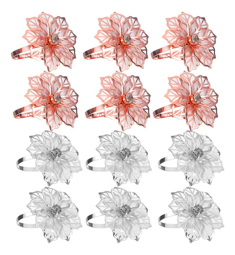 Juego De Servilleteros Con Forma De Flor Para Mesa De Comedo