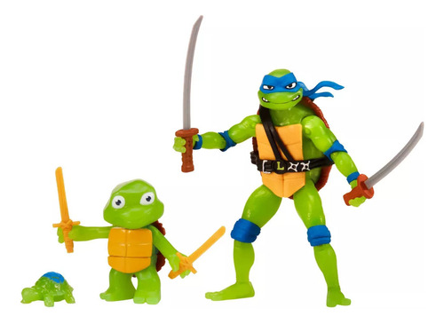 Tortugas Ninjas Formacion De Leonardo 3 Figuras