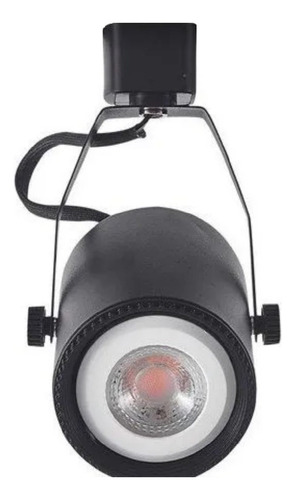Kit Trilho Eletrificado 1m Lille + 3 Spot Par20 + Lâmp. Led Estrutura Preto