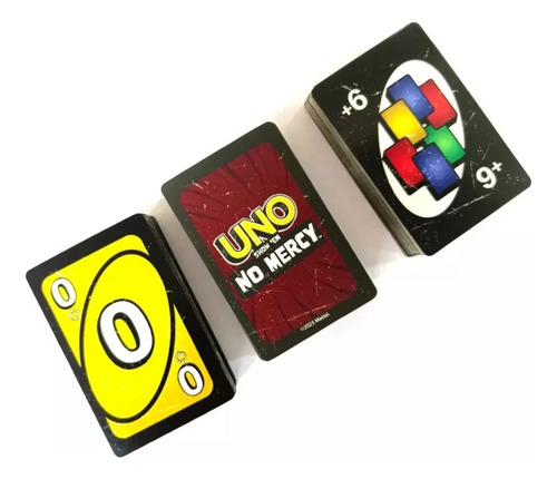 Uno No Mercy ¡sin Piedad! Juego De Mesa Con 168 Cartas