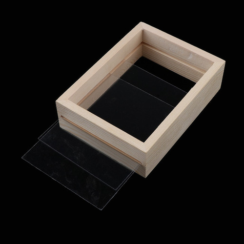 L Juego De 2 Marcos De Fotos Flotantes De Madera Para