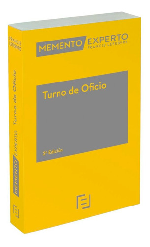 Libro Memento Experto Turno De Oficio - Lefebvre-el Derecho