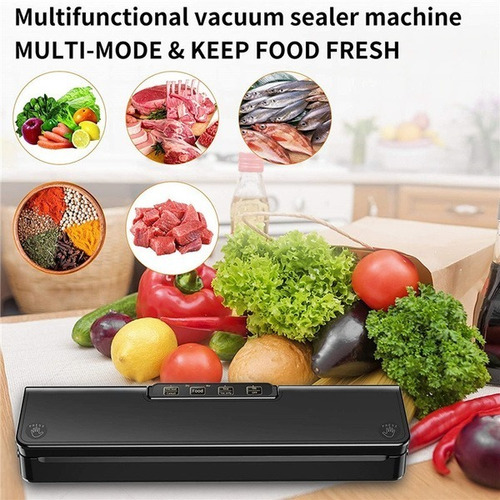 Selladora Empacadora Maquina Automática De Sellado Al Vacio Negro