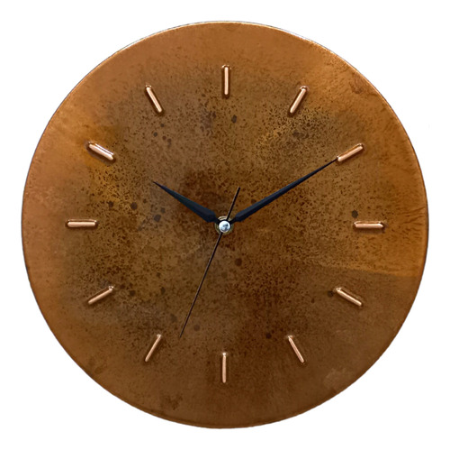 Copper Empire Reloj De Pared Pequeno De 12 Pulgadas Con Dise