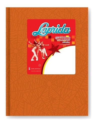 Cuaderno Escolar Laprida Td Araña 50h Ray/cuad Naranja