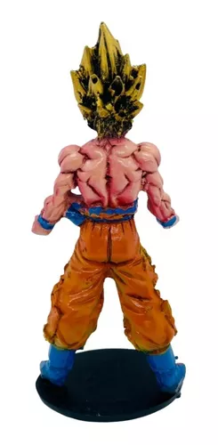 Boneco de Resina Goku Super Sayajin Desenho Dragon Ball