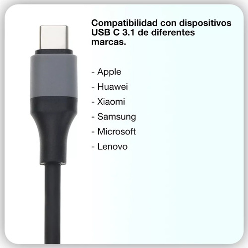 Cable Usb C A Hdmi 2m Uso Rudo Conecta Tu Celular A La Tv