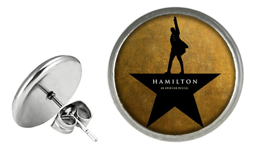 Pendientes Broadway Music Hamilton, Pendientes Metálicos De 