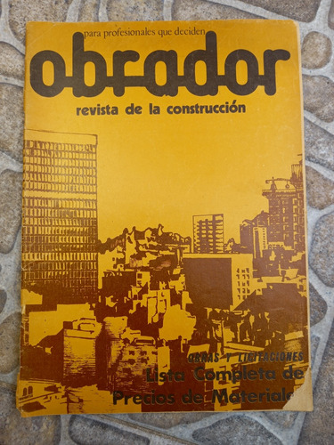 Revista De La Construccion Obrador N.16 - Sept 1978