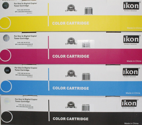 Imagen 1 de 1 de Kit De 4 Toner Para Ricoh Mpc 2003/2503/2004/2504 Bkcma