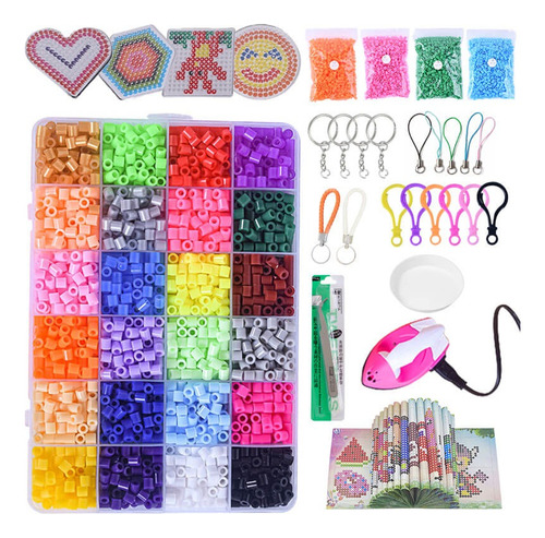 Lote De 48000 Piezas Mini Hama Beads De 2.6 Mm Kit Hama Perl
