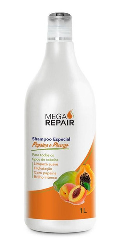 Shampoo Especial Papaína E Pêssego 1 Litro
