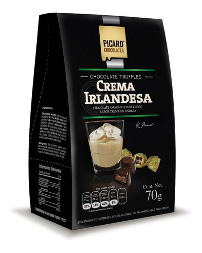 Chocolate Picard Pirámide Licor De Crema Irlandesa 70 Gr