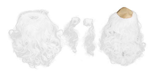 Set De Peluca Y Barba De Pelo Facial Falso, Disfraz Rizado S