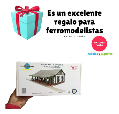 Estación De Pueblo Gral Madariaga Ho 1/87 Para Armar