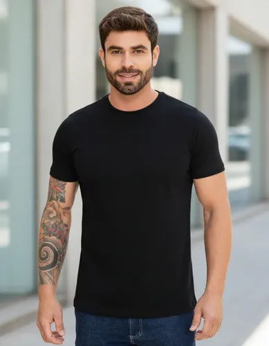 Camiseta Básica 100% Algodão Masculina Premium Manga Curta