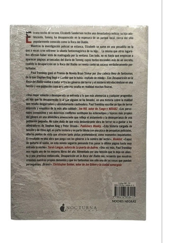 Desaparición En La Roca Del Diablo, De Tremblay, Paul., Vol. No. Editorial Nocturna Ediciones, Tapa Blanda En Español, 1