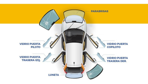 Vidrio Lateral Fiat Linea 4p 09- Delantero Derecho/izquierdo