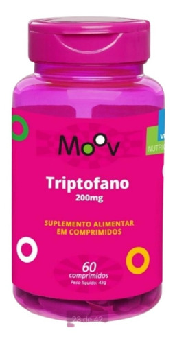L-triptófano más magnesio: precursor de serotonina, 5 HTP, 60 cápsulas, sabor sin sabor