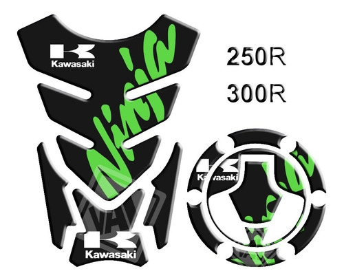 Adesivo Tanque Bocal Kawasaki Ninja 250 300 Z750 0005