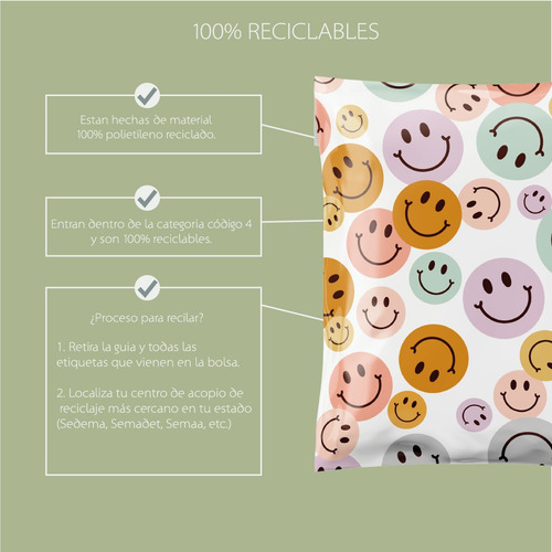 100 Bolsa Sobres Envio Paqueteria Ecommerce 48x35cm